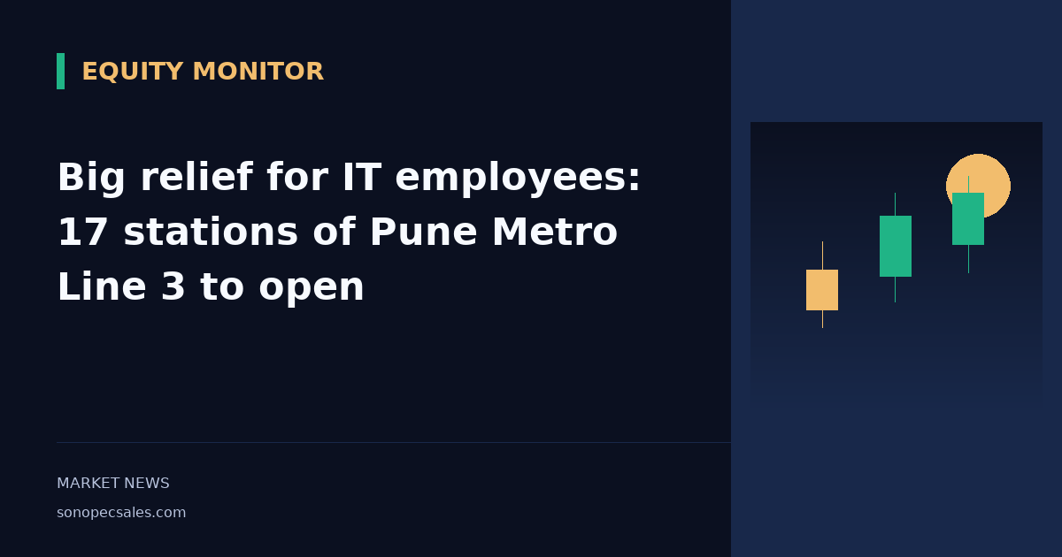 Big relief for IT employees: 17 stations of Pune Metro Line 3 to open