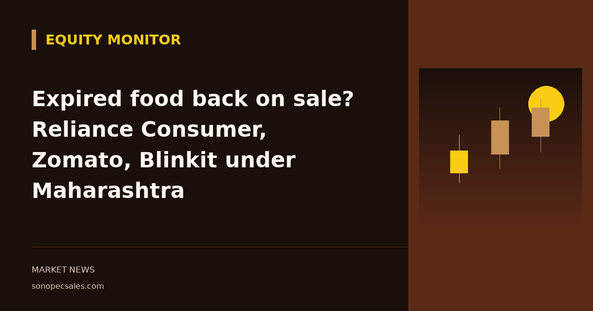 Expired food back on sale? Reliance Consumer, Zomato, Blinkit under Maharashtra